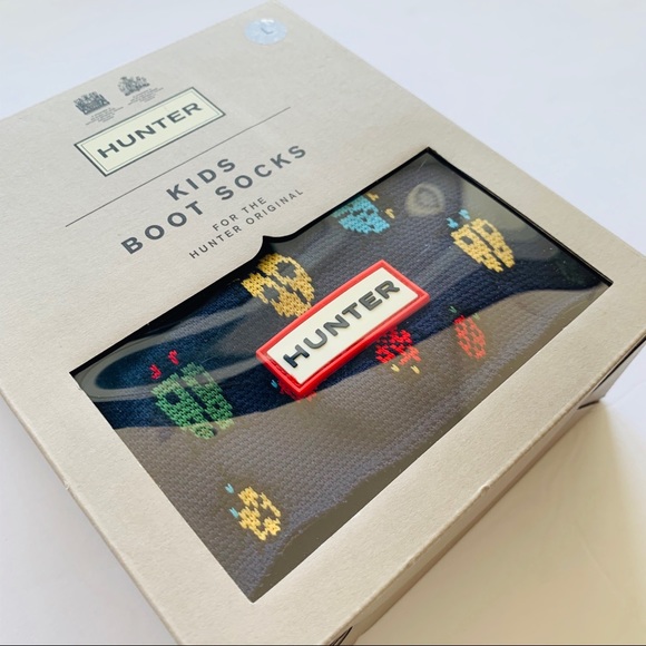New! Hunter Kids Boot Socks, Ladybird Print, L - Picture 4 of 8